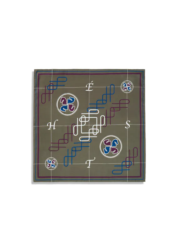 Annie Silk Scarf Small Sea Turtle 