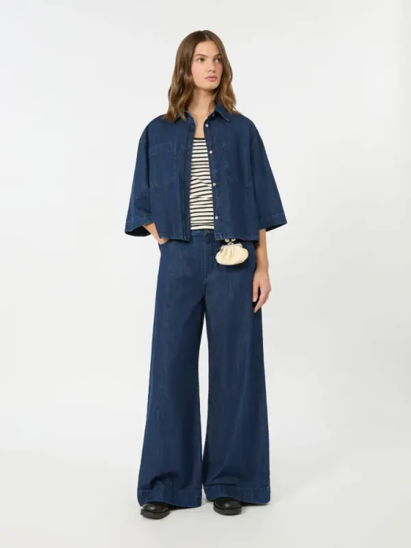 Kdvega Denim Trousers Navy Dark 