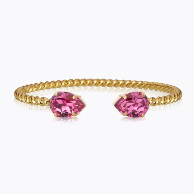 Hovedbilde Mini Drop Bracelet Gold Dark Rose 