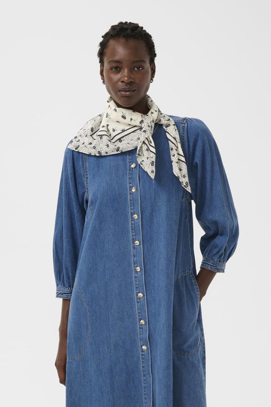 Phi Scarf Whispering White Fragile Print