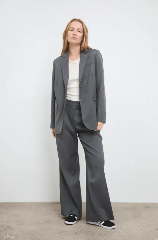 Ava Trouser Dark Grey  