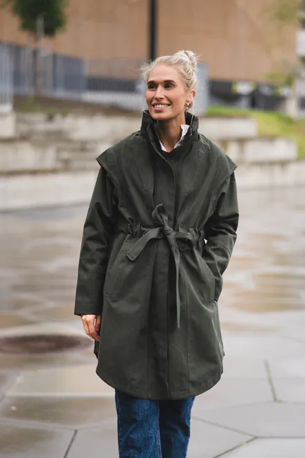 Hovedbilde Monsun Coat Rosin Dark Green 