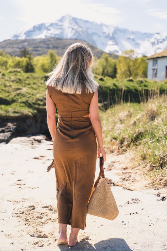 Riviera Dress Chestnut Brown 