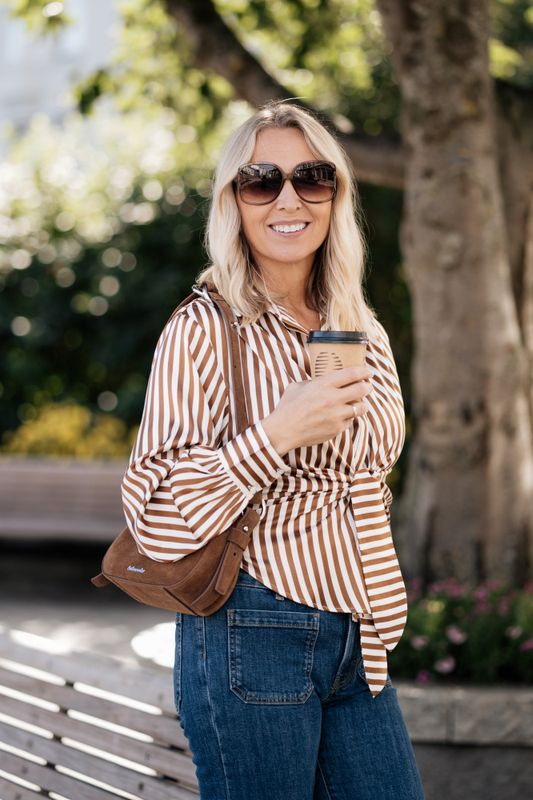 Lee Shirt Toffee Stripe 