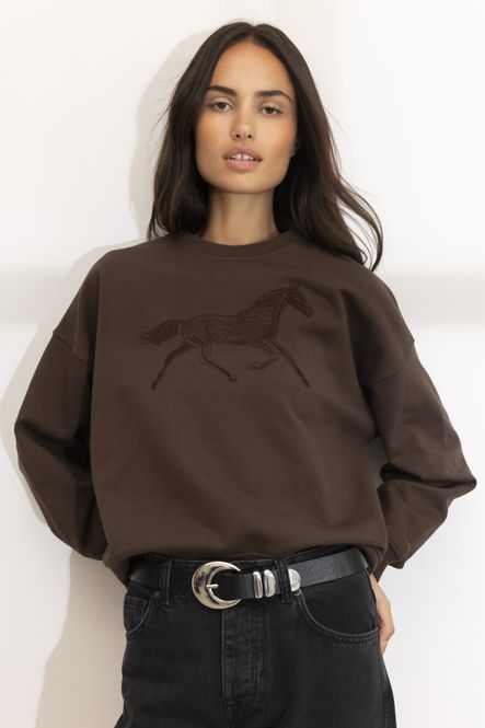 Hovedbilde Moira Sweatshirt Dark Brown 