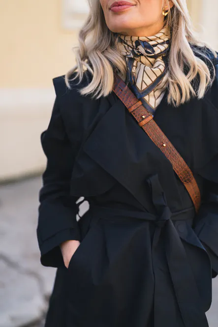 Hovedbilde Regndråpe Trench Coat New Black 