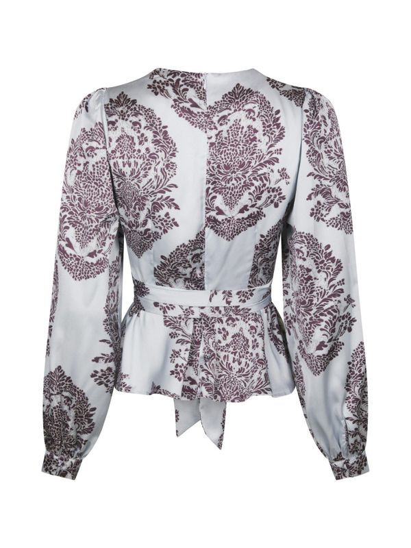 Rista Deco Drop Blouse Light Blue 