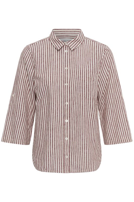 Cindie Shirt Burnt Russet Stripe 