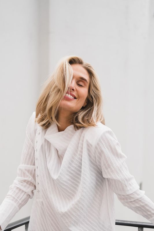 Senne Button Blouse White 