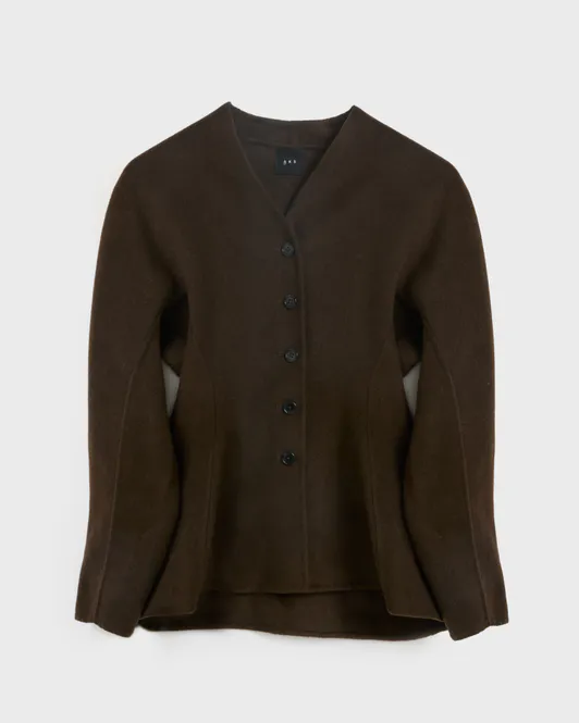 Hovedbilde Nadina Wool Jacket Dark Brown 
