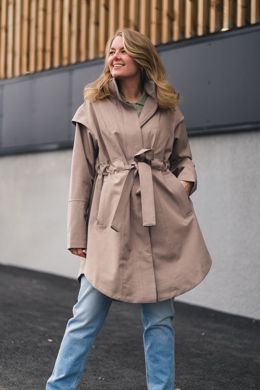 Monsun Coat Taupe 