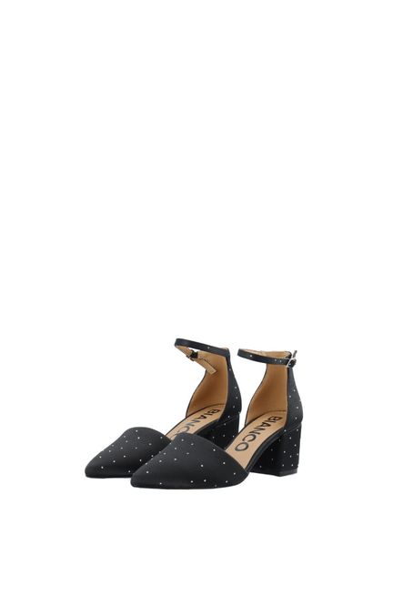 Hovedbilde Devived Pump Rhinestone Satin Black Rhinestone 