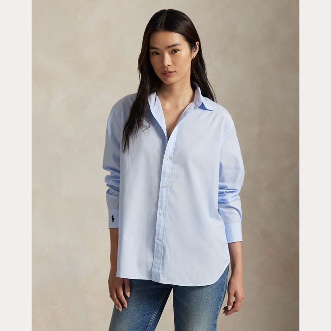 Hovedbilde End On End Oversize Fit Cotton Shirt Light Blue 