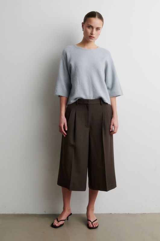 Gabby Knit SS O-Neck Quarry 