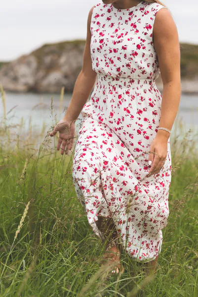 Hovedbilde Falisha SL Dress AOP Rose Red Flower