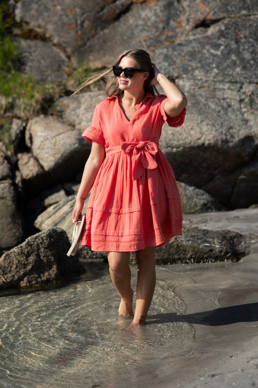 Hamilton Short Dress Georgia Peach