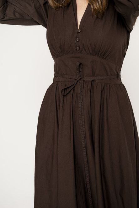 Hovedbilde Maria Dress Chocolate Poplin 
