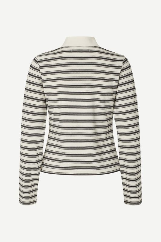 Sadonell LS Polo 15512 Egret Stripe 