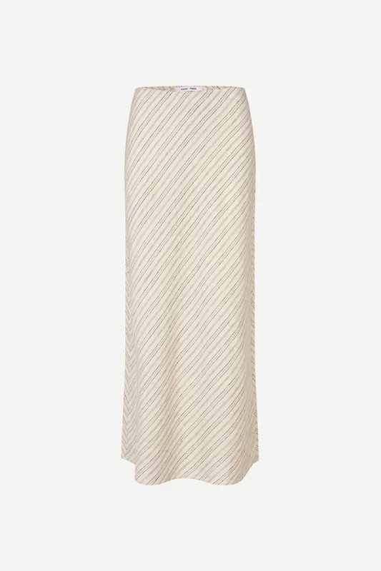 Saagneta Long Skirt 14329 Bone Stripe 