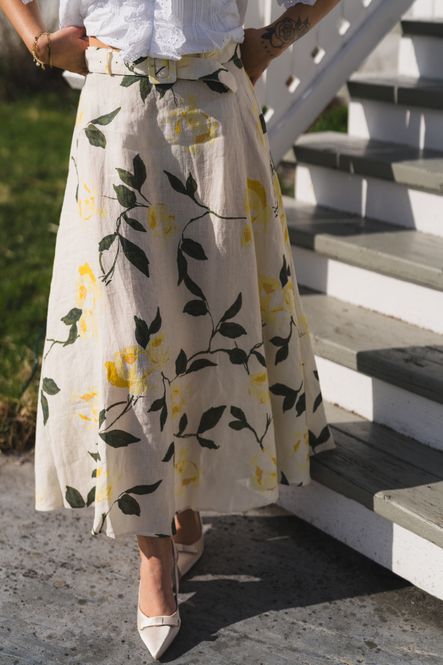 Hovedbilde Linen Maxi Skirt Sunlight 