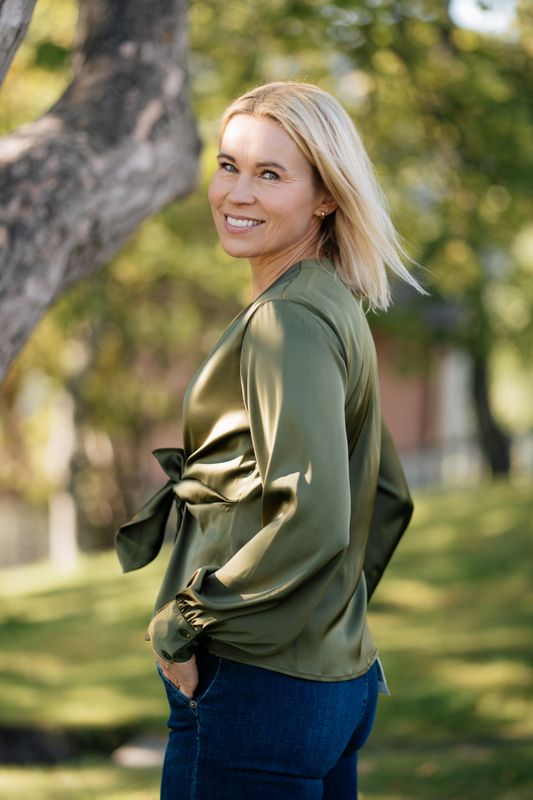 Blair Blouse Semi Rich Olive 