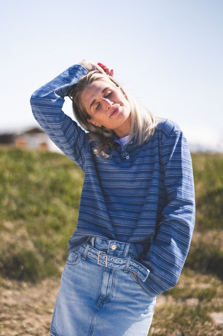 Hovedbilde Sunny Polo Blue Stripe 