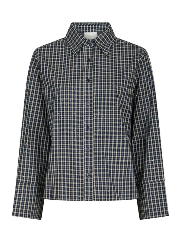 Drew Check Bedaz Shirt Dark Blue 