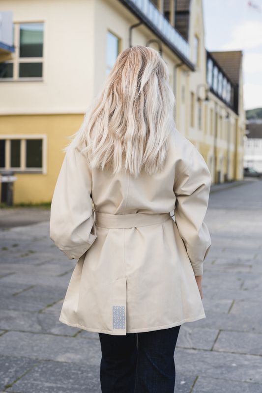 Rossby Coat Beige Denim 