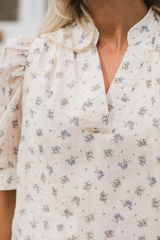 Roella Soft Fleur Blouse Creme 