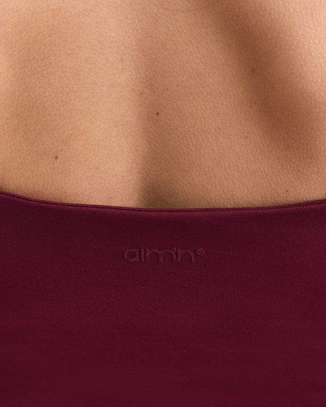 Shape Seamless Strap Singlet Merlot 