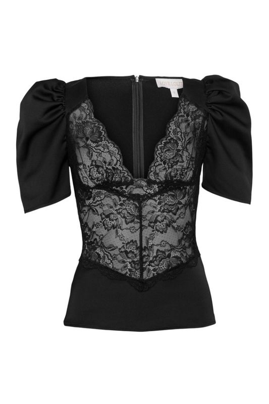 Francis Lace Top Black 