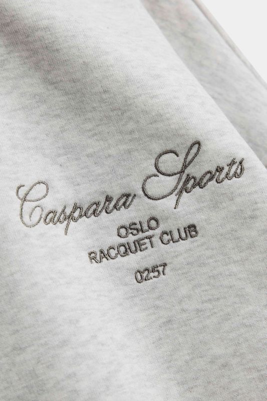 W. Racquet Club Rugby Shirt Grey Melange W. Dark Olive 