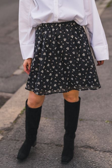 Hovedbilde Nancy Skirt Aop Egret Flower 