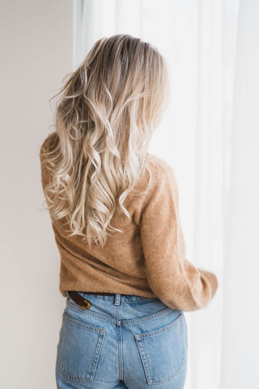 Brushed Alpaca Crewneck Camel 