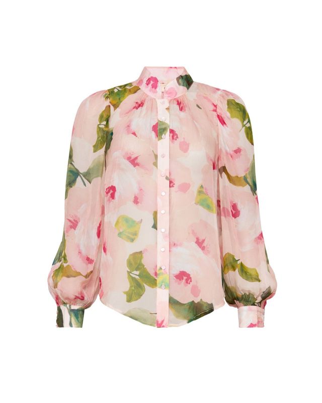 Organza Blouse Rosette 