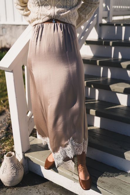 Hovedbilde Idun Lace Skirt Bisquit