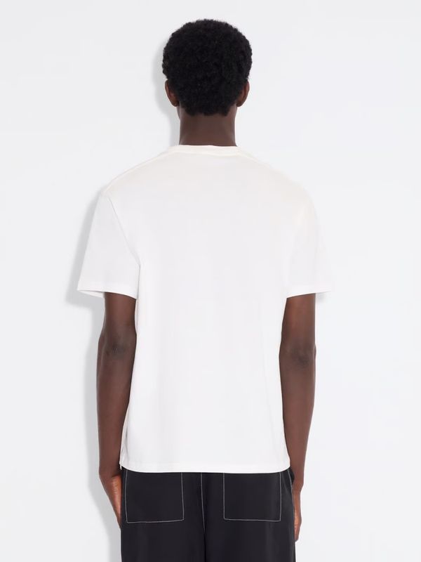 Tucker Embroidery Tee White 
