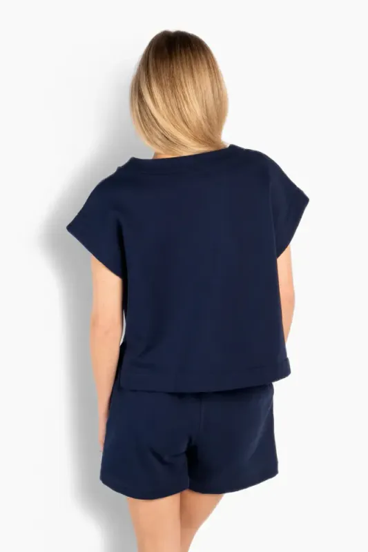 Gabriela Top Navy Blazer 