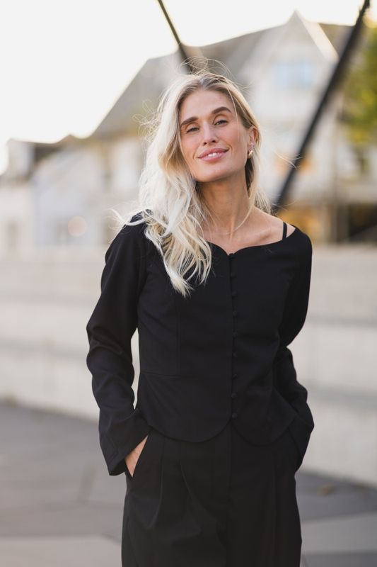 Salsa Structure Blouse Black 