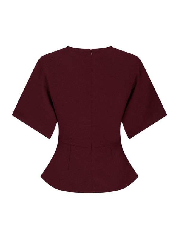 Miriel Drape Blouse Plum 