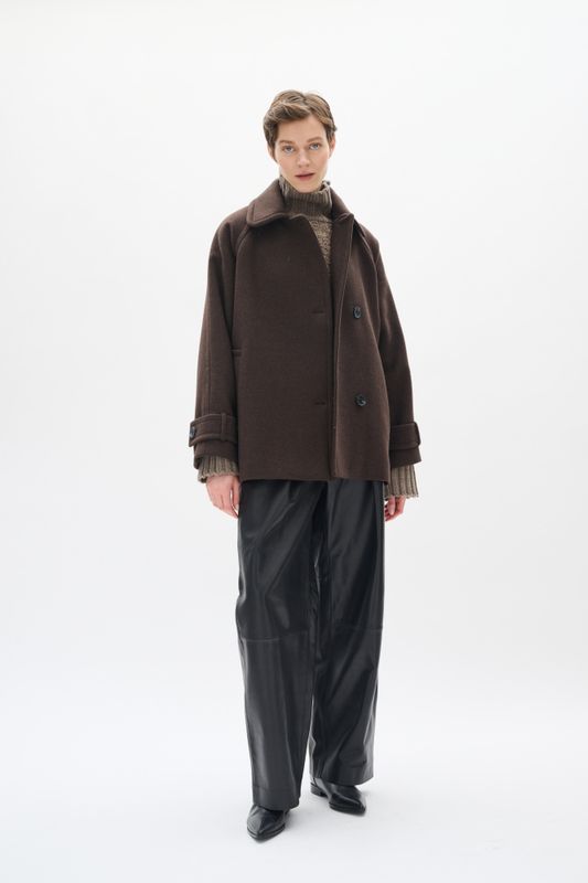 Thora Minona Coat R Chocolate Brown 