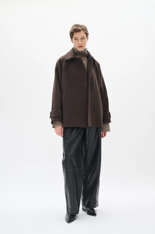 Thora Minona Coat R Chocolate Brown 