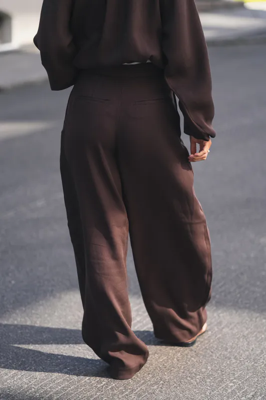 Zein Esteriane HW Pants Hot Fudge 
