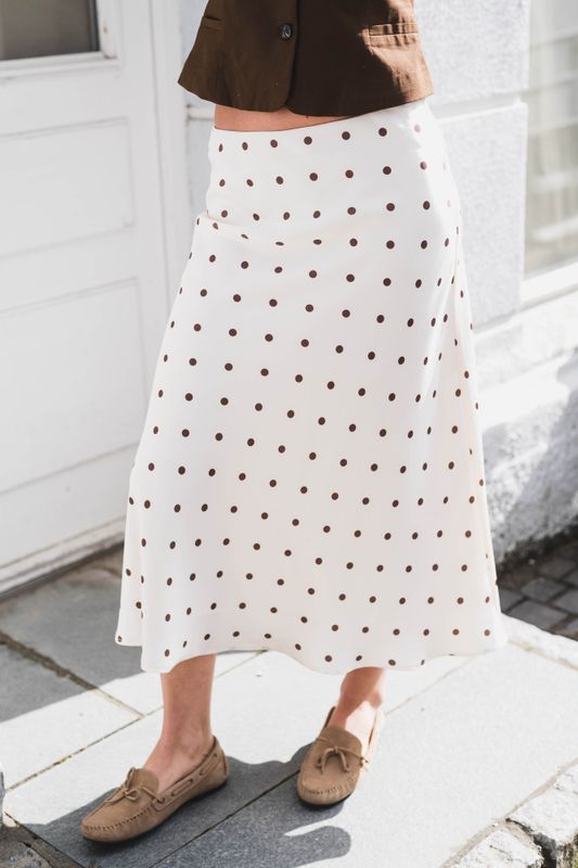 Bovary Dotted Skirt Creme 