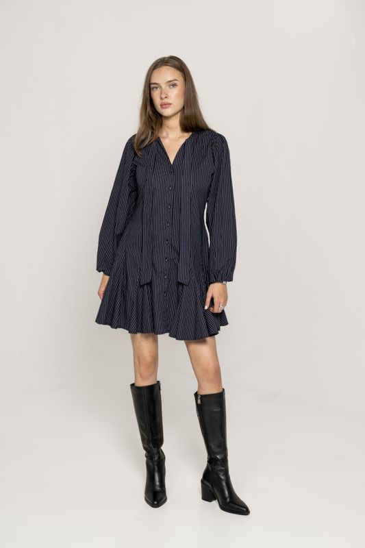 Vivienne Dress Pinstripe