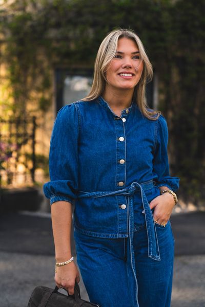 Hovedbilde Rylan Elena 3/4 Shirt Mid Blue Wash 