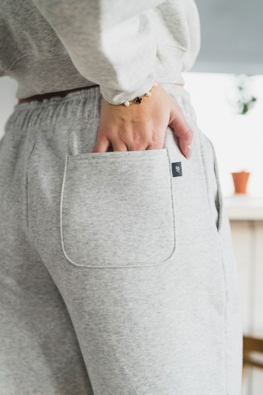 Trackside Fleece Barrel Pant Ash Heather 