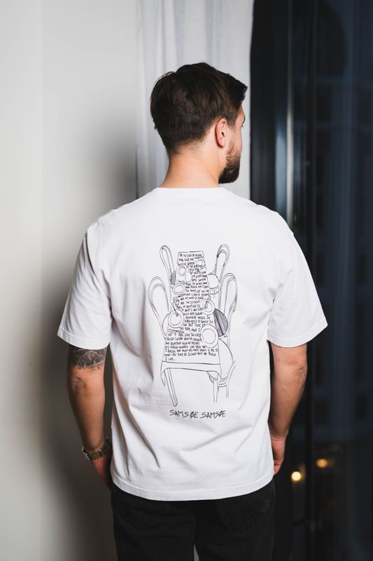 Sadinner T-Shirt 11725 White Dinner 