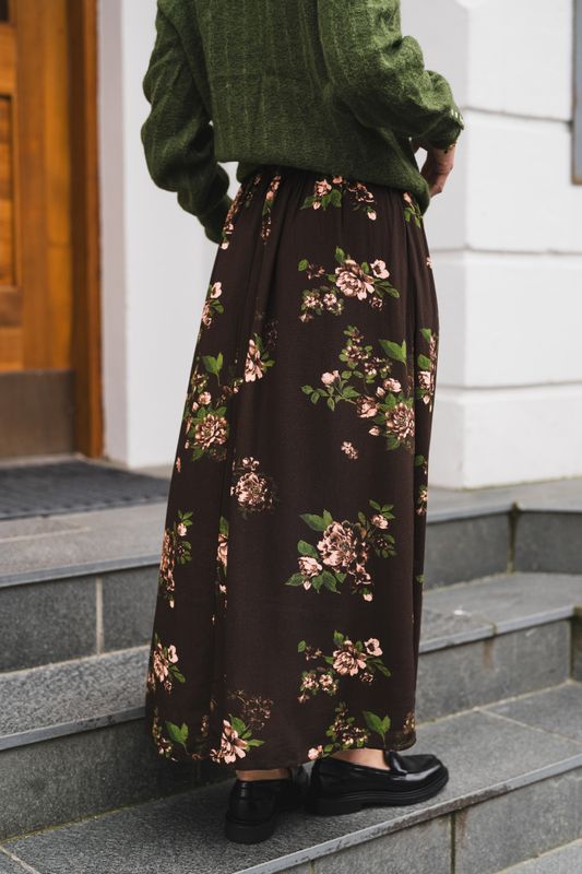Irene HW Skirt Misty Rose Flower 