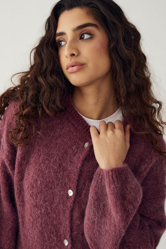 Kae Knit Cardigan Rust 